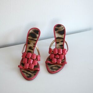 Roberto Cavalli Pink & Leopard Heels